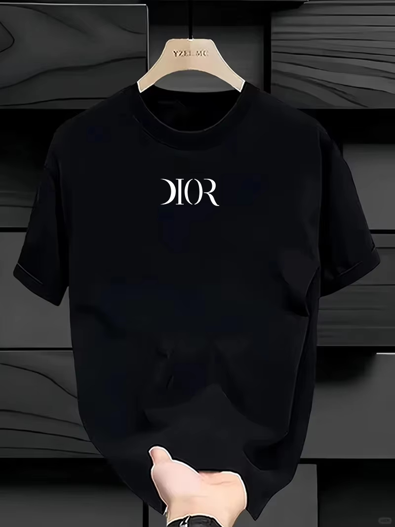 Streetwear Brand Font - تي شيرت فاخر بشعار مطبوع من