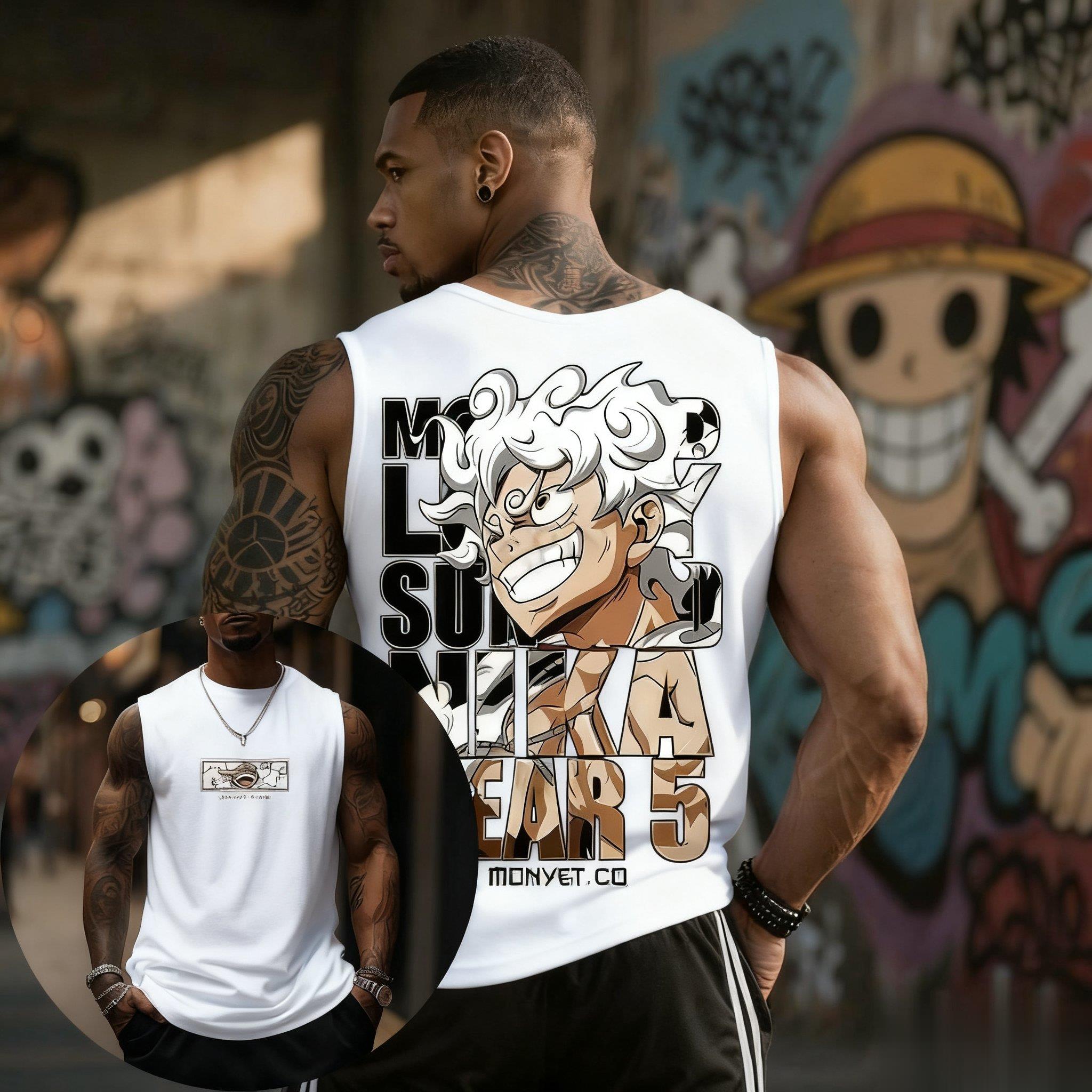 Good Streetwear Brand - قطعة واحدة لوفي جير 5 تانك