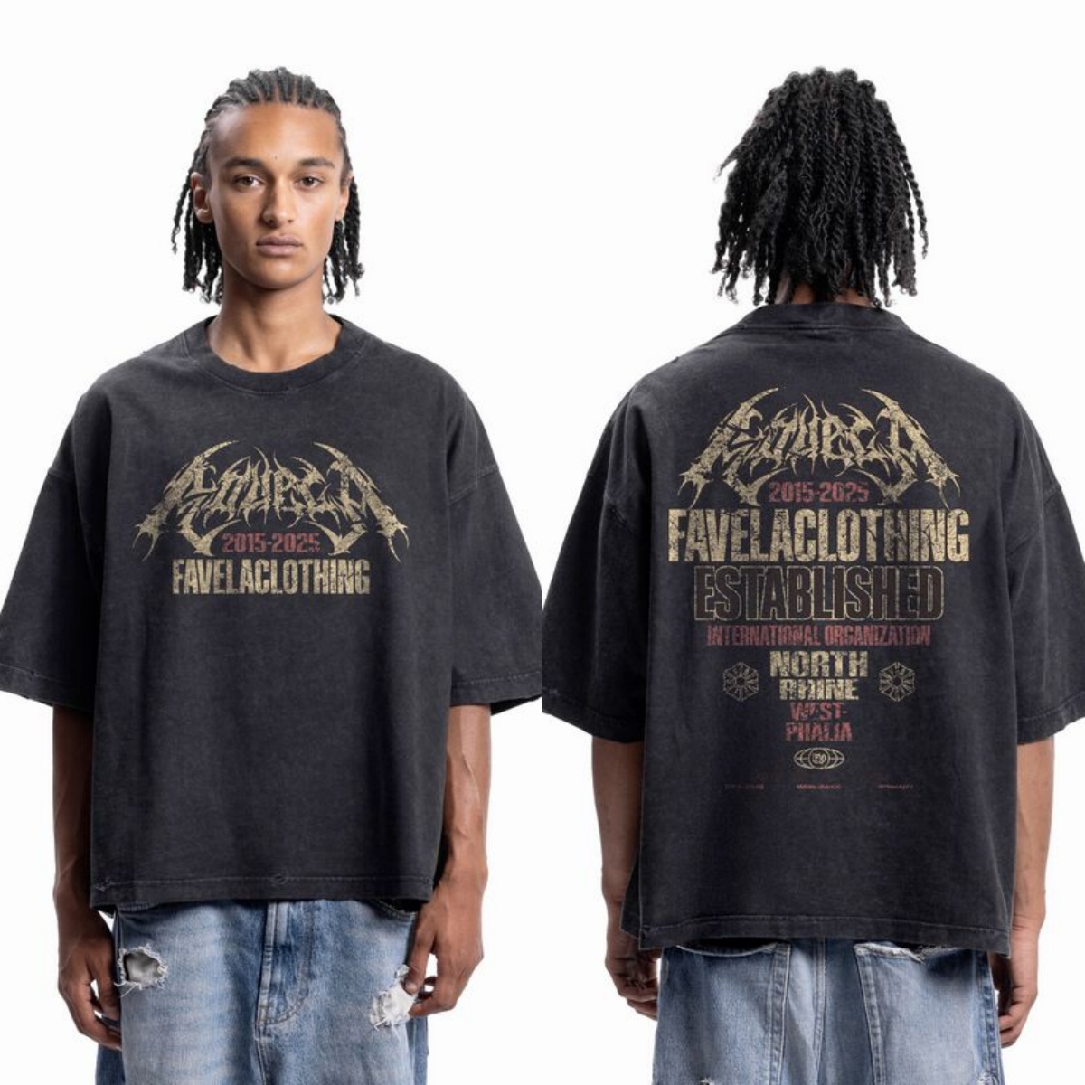 تي شيرت كالت ميتال فونت ستريت  - مراجعة Streetwear Brand Font وسعره