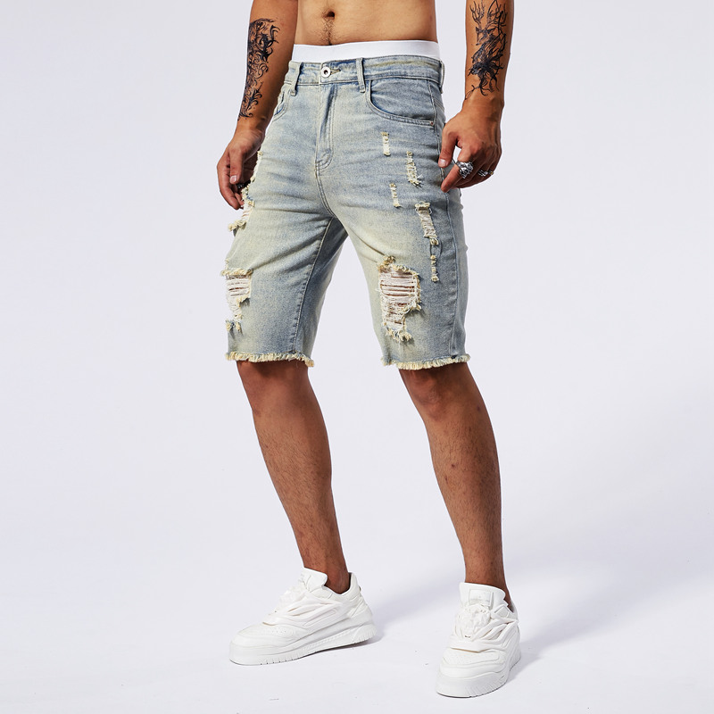 2025 صيف جديد الرجال ممزق الدي - مراجعة Streetwear Brand وسعره