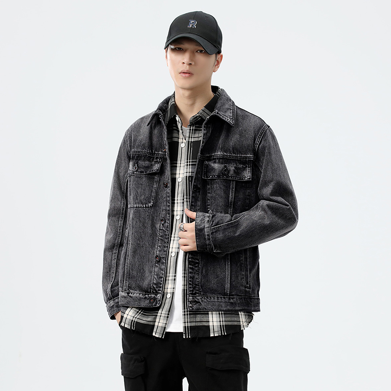 جاكيت دينيم رجالي بجيوب للعمل، - مراجعة Streetwear Brand وسعره